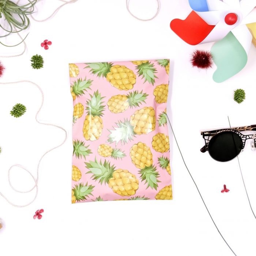Pineapple Print Pink Mailers 6x9 (15)